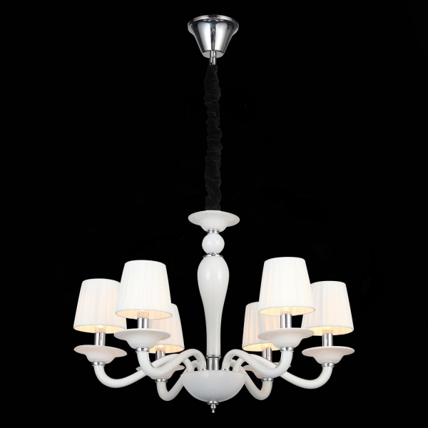 SL1112.503.06 Люстра подвесная ST-Luce Хром, Белый E14 6*40W SERENATTA, изображение 9
