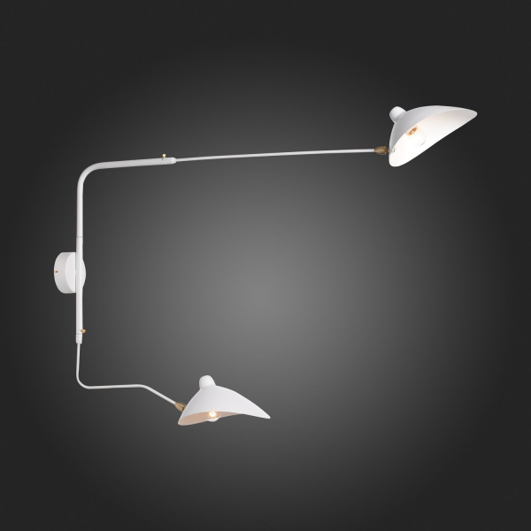 SL305.501.02 Светильник настенный ST-Luce Белый/Белый E27 2*60W SPRUZZO, изображение 9