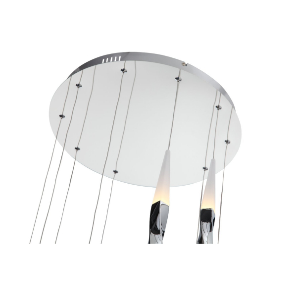 SL405.103.10 Светильник подвесной ST-Luce Хром/Белый, Хром LED 10*7W 3000K BOCHIE, изображение 3