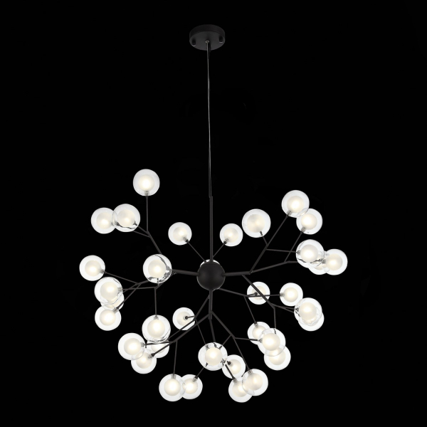 SL376.403.36 Светильник подвесной ST-Luce Черный/Прозрачный, Белый G4 LED 36*2W DEMELE, изображение 3