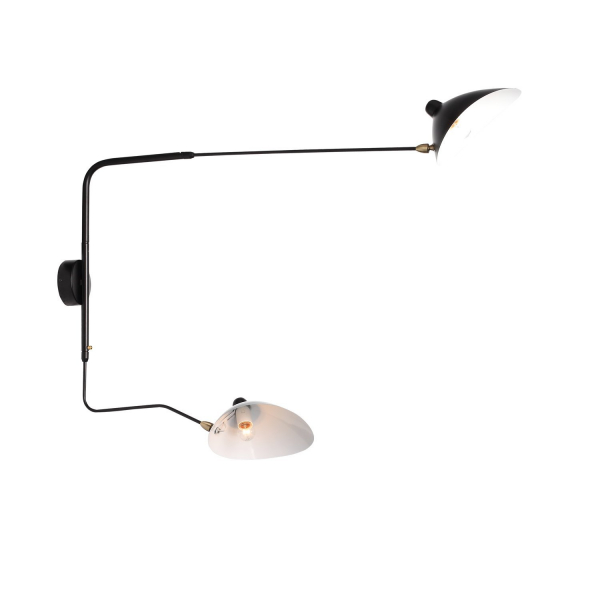 SL305.401.02 Светильник настенный ST-Luce Черный/Черный, Белый E27 2*60W SPRUZZO, изображение 2
