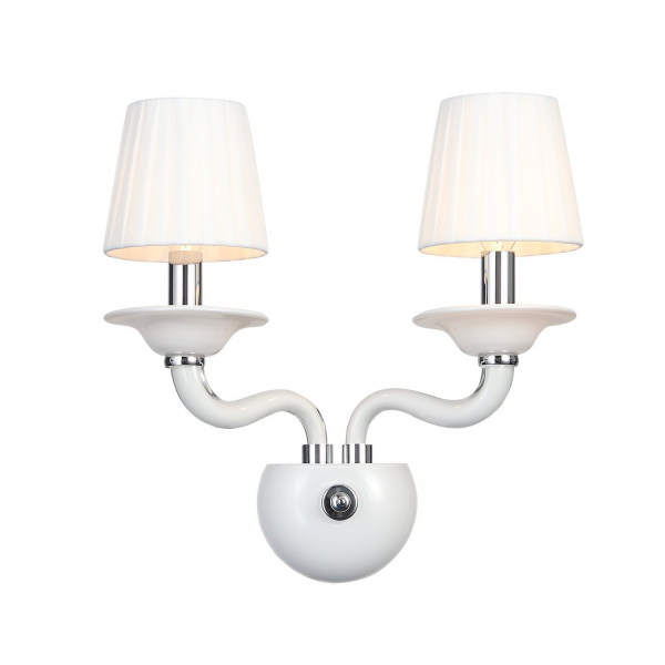 SL1112.501.02 Бра ST-Luce Хром, Белый/Белый E14 2*40W SERENATTA, изображение 2
