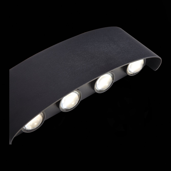 SL089.401.08 Светильник уличный настенный ST-Luce Черный кварцевый LED 8*1W 4000K BISELLO, изображение 8