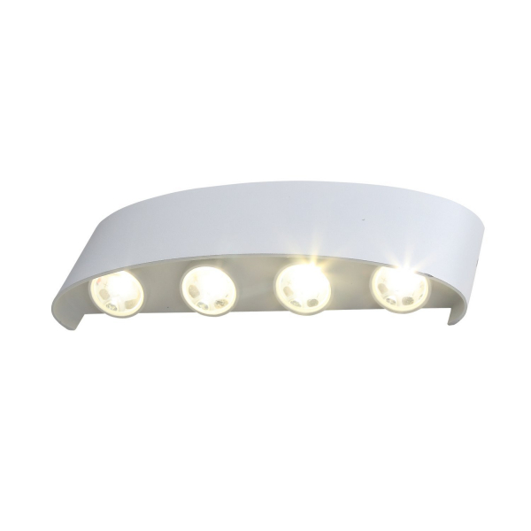 SL089.501.08 Светильник уличный настенный ST-Luce Белый кварцевый LED 8*1W 4000K BISELLO, изображение 5