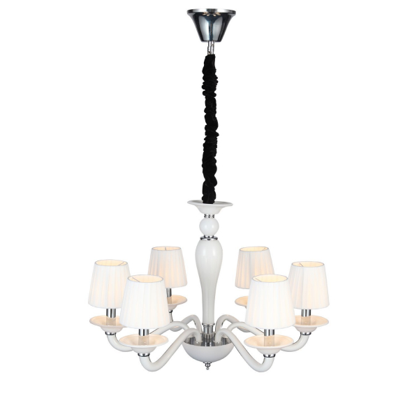 SL1112.503.06 Люстра подвесная ST-Luce Хром, Белый E14 6*40W SERENATTA, изображение 7