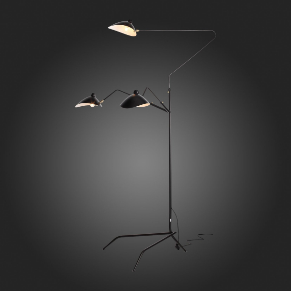 SL305.405.03 Торшер ST-Luce Черный/Черный, Белый E27 3*60W SPRUZZO, изображение 7