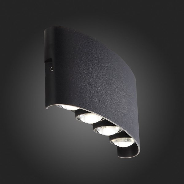 SL089.401.08 Светильник уличный настенный ST-Luce Черный кварцевый LED 8*1W 4000K BISELLO, изображение 12