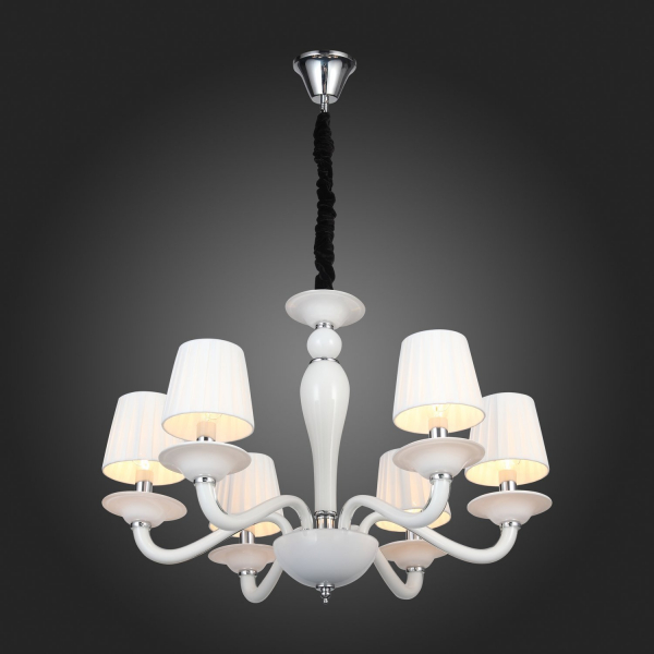 SL1112.503.06 Люстра подвесная ST-Luce Хром, Белый E14 6*40W SERENATTA, изображение 20