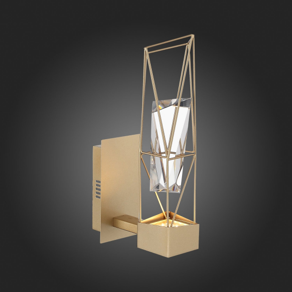 SL815.201.01 Бра ST-Luce Матовое золото/Матовое золото, Прозрачный LED 1*6W 4000K PROGETTO, изображение 12