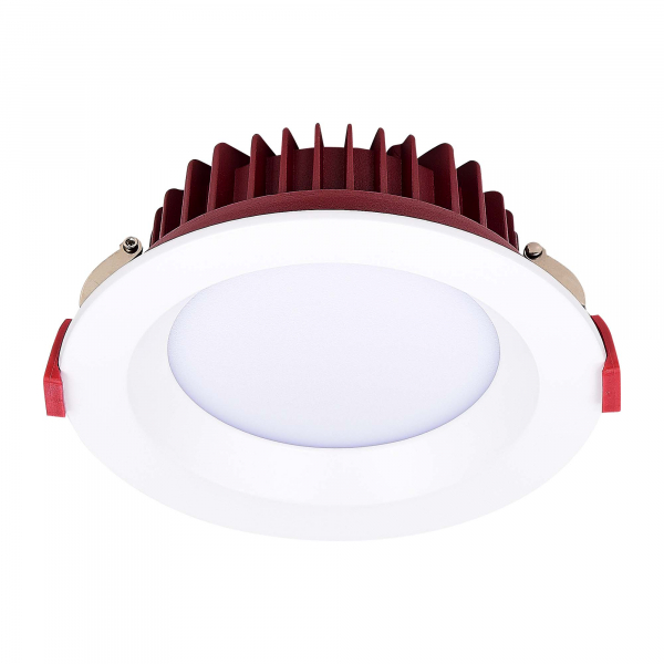 ST752.538.18 Св-к встр. Белый LED 1*18W 3000K 1 440Lm Ra80 100° IP44 D140xH52 100-240VV Встраиваемые светильники, изображение 2