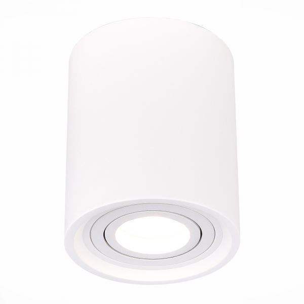 ST156.502.01 Светильник потолочный Белый GU10 1*50W IP20 D100xH120 180-240V Без ламп Накладные светильники