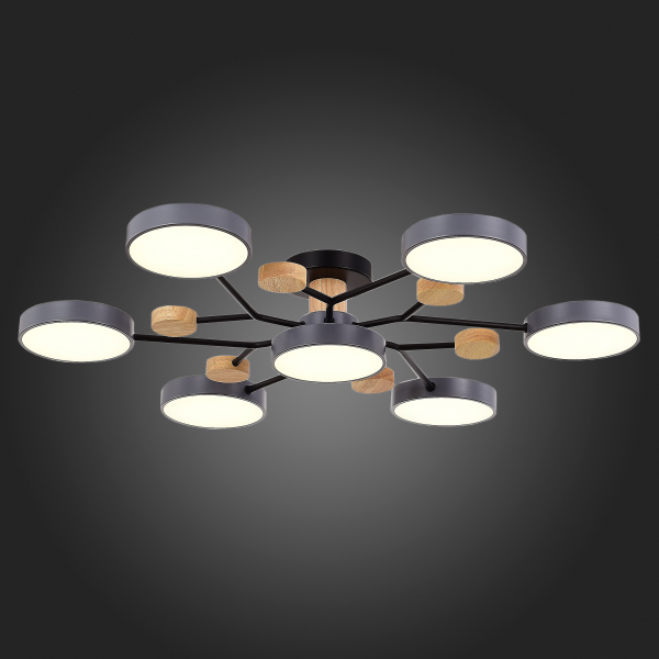 SLE6006-702-07 Светильник потолочный Серый/Серый LED 7*12W 3000K/4500K/6000K FAEMA, изображение 7
