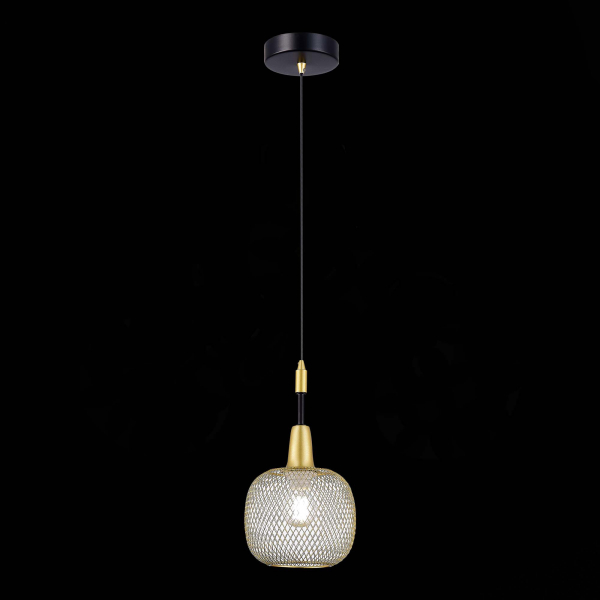SLE1137-403-01 Подвес Черный, Золотистый/Золотистый E14 1*60W ELITIS, изображение 4