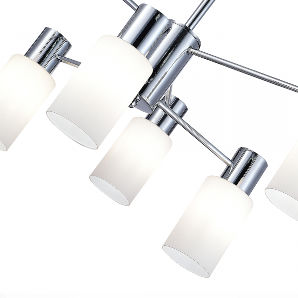 SLE1139-102-06 Светильник потолочный Хром/Белый E14 6*60W GESSI, изображение 3