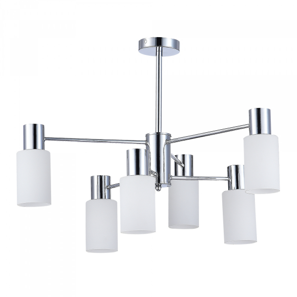 SLE1139-102-06 Светильник потолочный Хром/Белый E14 6*60W GESSI, изображение 2
