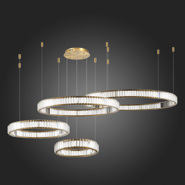 SL1622.303.04 Люстра подвесная ST-Luce Латунь/Прозрачный LED 1*190W 4000K TIVOLI, изображение 4