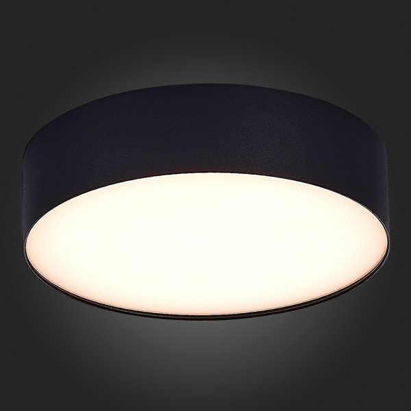 ST606.432.27 Светильник потолочный Черный LED 1*27W 3000K 2 430Lm Ra&gt;90 120° IP20 D220xH55 185-265V Накладные светильники, изображение 4