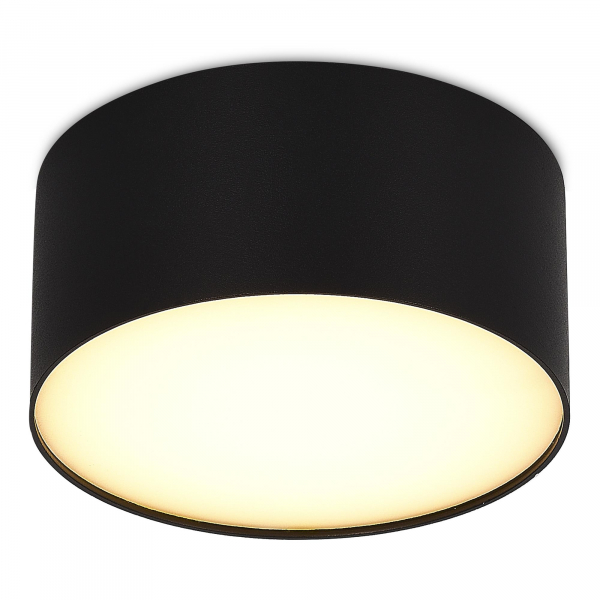 ST606.432.12 Светильник потолочный Черный LED 1*12W 3000K 1 080Lm Ra&gt;85 120° IP20 D120xH55 185-265V Накладные светильники