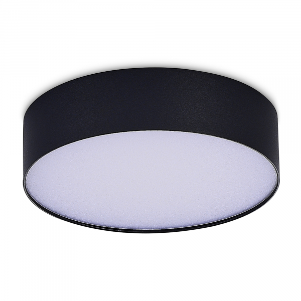 ST606.432.27 Светильник потолочный Черный LED 1*27W 3000K 2 430Lm Ra&gt;90 120° IP20 D220xH55 185-265V Накладные светильники, изображение 2