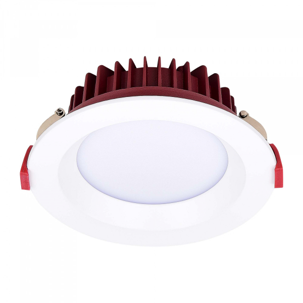 ST752.538.24 Св-к встр. Белый LED 1*24W 3000K 1 920Lm Ra80 100° IP44 D165xH54 100-240VV Встраиваемые светильники, изображение 2