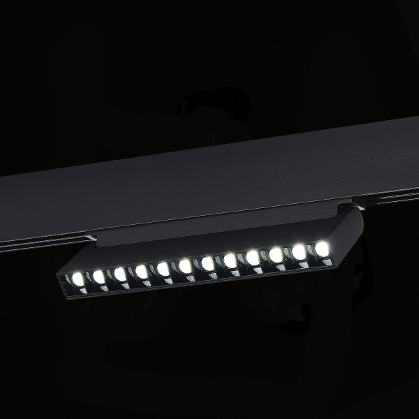 ST372.406.12 Магнитный трековый светильник SMART Черный LED 1*12W 2700K-6500K 1 080Lm Ra90 36° IP20 L225xW22xH110 48V SKYLINE 48, изображение 4