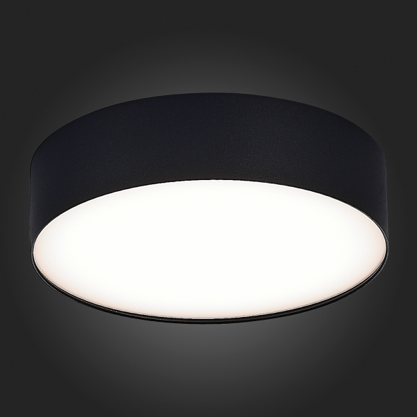 ST606.442.27 Светильник потолочный Черный LED 1*27W 4000K 2 430Lm Ra&gt;90 120° IP20 D220xH55 185-265V Накладные светильники, изображение 4