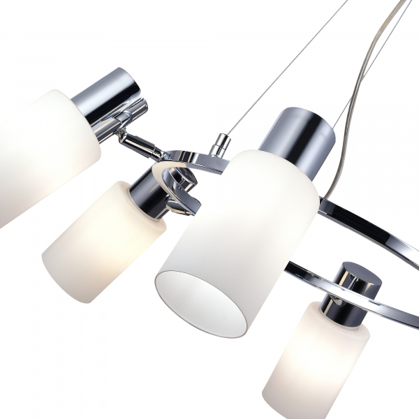 SLE1139-103-06 Светильник подвесной Хром/Белый E14 6*60W GESSI, изображение 3