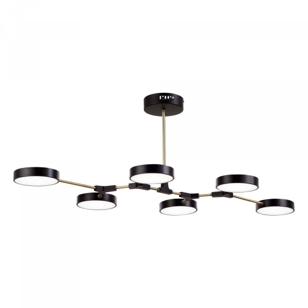 SLE6004-402-06 Светильник потолочный Черный, Латунь/Черный LED 6*10W MONTA, изображение 3
