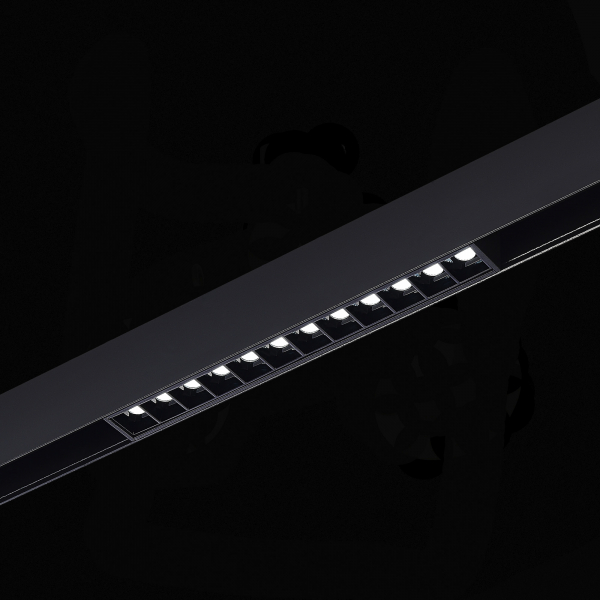 ST371.406.12 Магнитный трековый светильник SMART Черный LED 1*12W 2700K-6500K 1 080Lm Ra90 36° IP20 L220xW22xH25 48V SKYLINE 48, изображение 4