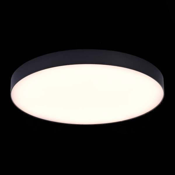 ST606.432.96 Светильник потолочный Черный LED 1*96W 3000K 8 640Lm Ra&gt;85 120° IP20 D600xH55 185-265V Накладные светильники, изображение 3