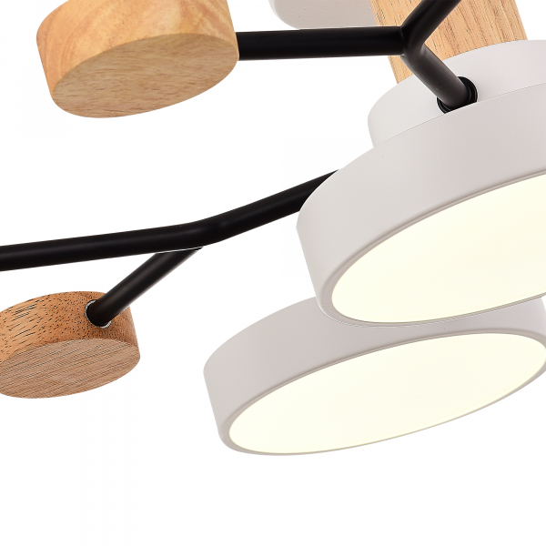 SLE6006-502-05 Светильник потолочный Белый/Белый LED 5*12W 3000K/4500K/6000K FAEMA, изображение 5