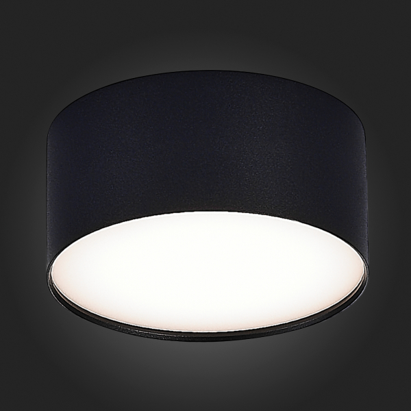ST606.442.12 Светильник потолочный Черный LED 1*12W 4000K 1 080Lm Ra&gt;90 120° IP20 D120xH55 185-265V Накладные светильники, изображение 4