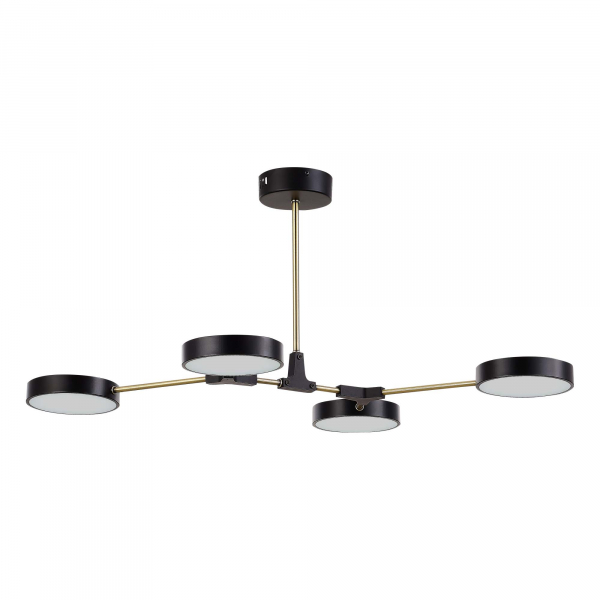 SLE6004-402-04 Светильник потолочный Черный, Латунь/Черный LED 4*10W MONTA, изображение 4