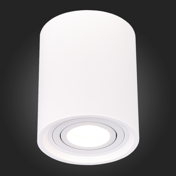 ST156.502.01 Светильник потолочный Белый GU10 1*50W IP20 D100xH120 180-240V Без ламп Накладные светильники, изображение 5