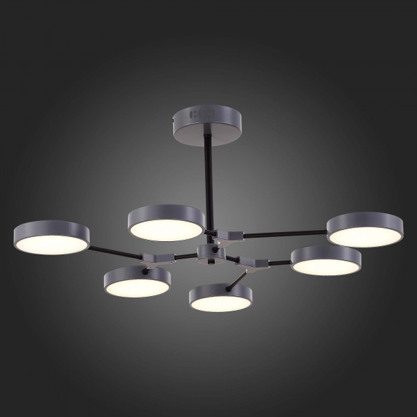 SLE6003-702-06 Светильник потолочный Серый, Черный/Серый LED 6*10W MONTA, изображение 7