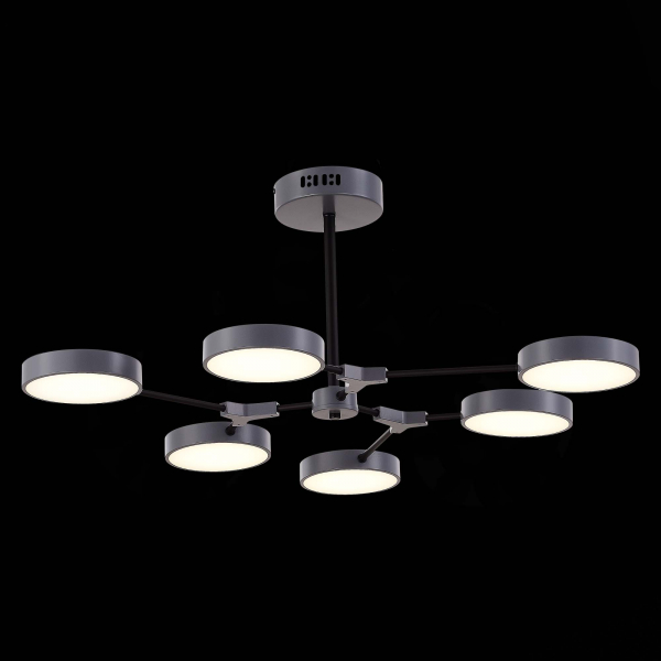 SLE6003-702-06 Светильник потолочный Серый, Черный/Серый LED 6*10W MONTA, изображение 6