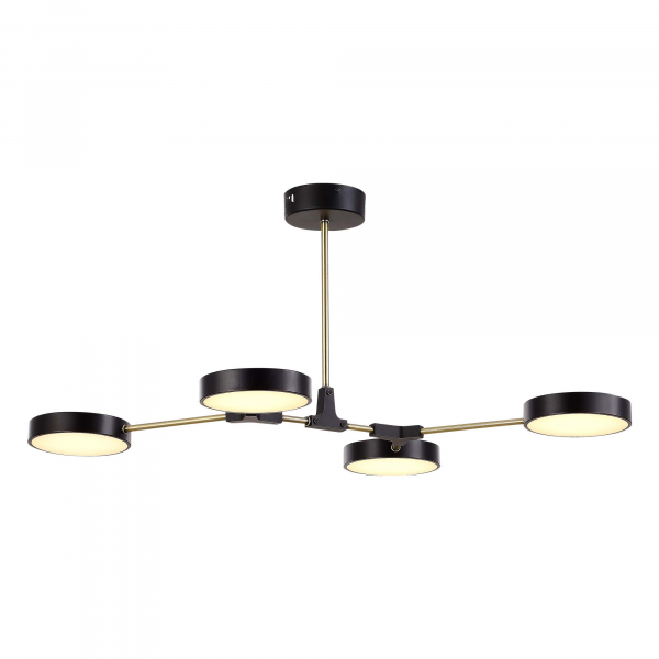 SLE6004-402-04 Светильник потолочный Черный, Латунь/Черный LED 4*10W MONTA, изображение 2