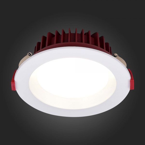 ST752.538.07 Св-к встр. Белый LED 1*7W 3000K 560Lm Ra80 100° IP44 D115xH47 100-240VV Встраиваемые светильники, изображение 5
