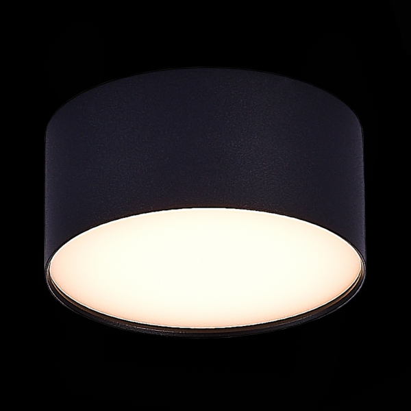 ST606.432.12 Светильник потолочный Черный LED 1*12W 3000K 1 080Lm Ra&gt;85 120° IP20 D120xH55 185-265V Накладные светильники, изображение 3