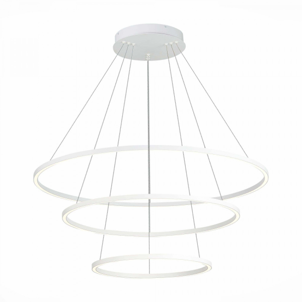 ST605.503.114 Cветильник подвесной SMART ST-Luce Белый/Белый LED 1*114W 2800-6500K Подвесные светильники