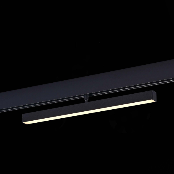 ST802.436.12 Магнитный трековый светильник Черный LED 1*12W 3000K 700Lm Ra&gt;90 120° IP20 L405xW22,5xH92 48VV SKYLINE 48, изображение 5