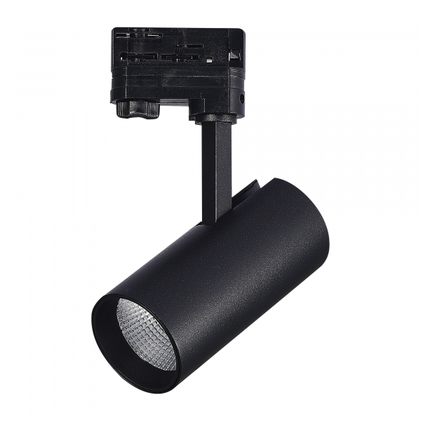 ST661.436.20 Св-к трек. Черный LED 1*20W 3000K 1 600Lm Ra&gt;90 38° IP20 L150xW70xH202 165-265V Трехфазная трековая система, изображение 3