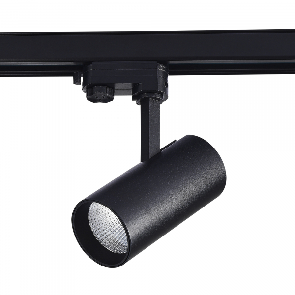 ST661.436.20 Св-к трек. Черный LED 1*20W 3000K 1 600Lm Ra&gt;90 38° IP20 L150xW70xH202 165-265V Трехфазная трековая система, изображение 2