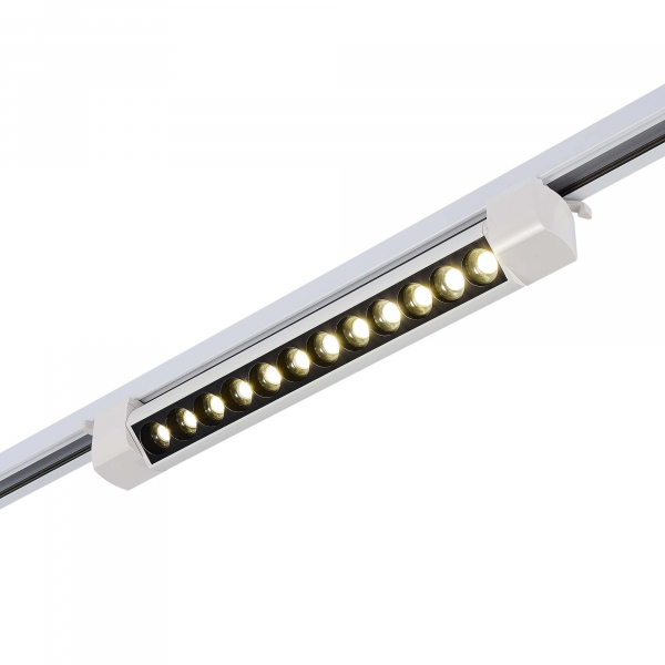 ST367.546.20 Св-к трек. Белый LED 1*20W 4000K 1 750Lm Ra&gt;90 36° IP20 L387xW49xH54 170-240V Однофазная трековая система, изображение 3