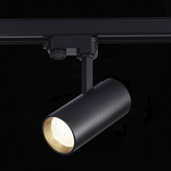 ST661.446.20 Св-к трек. Черный LED 1*20W 4000K 1 600Lm Ra&gt;90 38° IP20 L150xW70xH202 165-265V Трехфазная трековая система, изображение 2