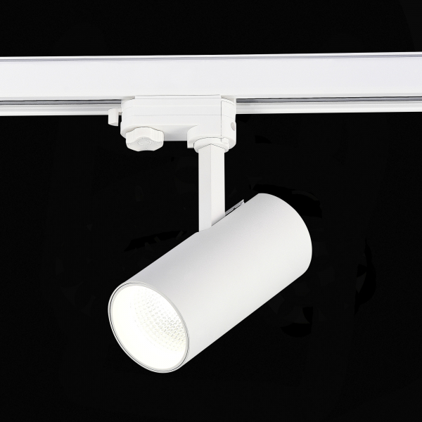 ST661.536.20 Св-к трек. Белый LED 1*20W 3000K 1 600Lm Ra&gt;90 38° IP20 L150xW70xH202 165-265V Трехфазная трековая система, изображение 2