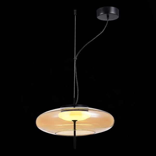 SL6500.413.01 Подвес ST-Luce Черный/Янтарный LED 1*15W 3000K HELIA, изображение 4