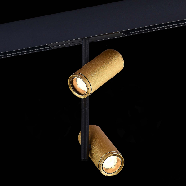 ST808.236.16 Магнитный трековый светильник Золотистый LED 1*16W 3000K 1 100Lm Ra&gt;90 36° IP20 D45xH240 48VV SKYLINE 48, изображение 4