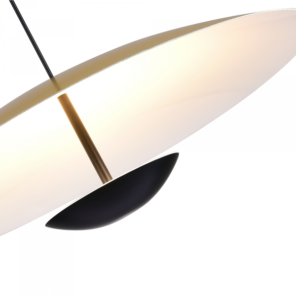 SL6502.213.01 Светильник подвесной ST-Luce Золотистый,Черный/Золотистый LED 1*40W 3000K ARMONICO, изображение 3