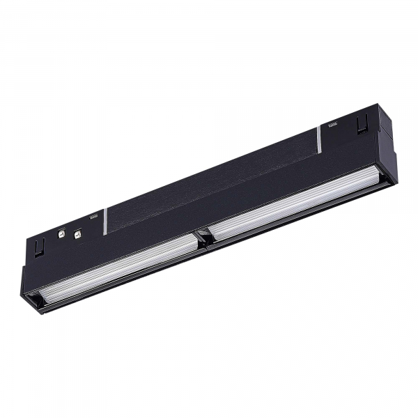 ST804.436.12 Магнитный трековый светильник Черный LED 1*12W 3000K 700Lm Ra&gt;90 120° IP20 L220xW22xH46 48VV SKYLINE 48, изображение 3